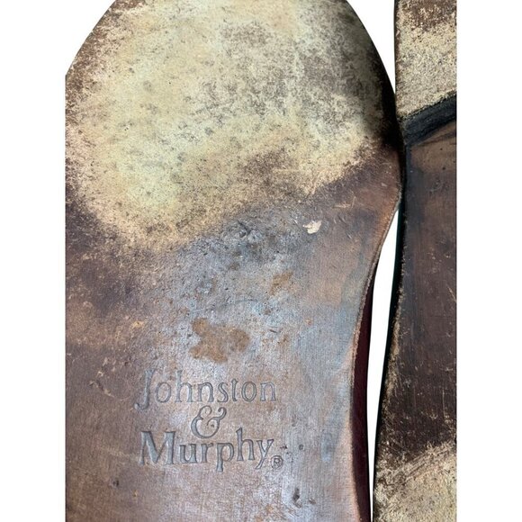 Johnson & Murphy  men’s shoes leather throughout size 9.5 brown - Picture 6 of 9